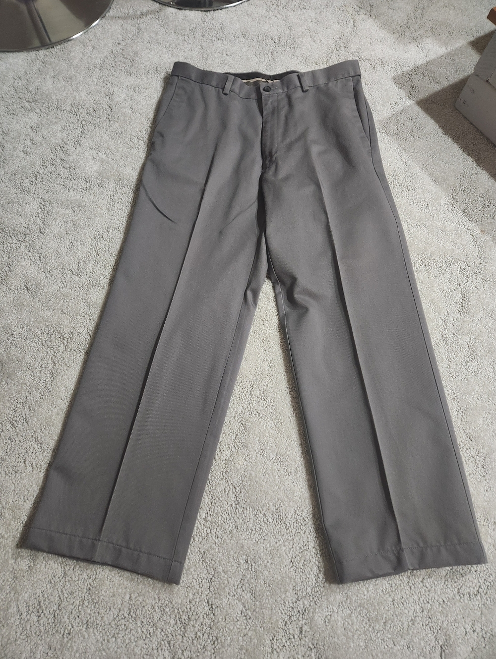 32x28 Haager Gray Khaki Dress-Work Pants